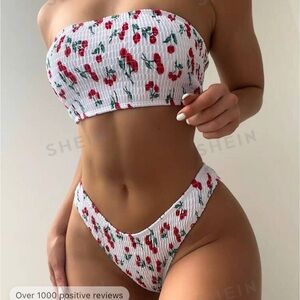 NEW SHEIN CHERRY BIKINI